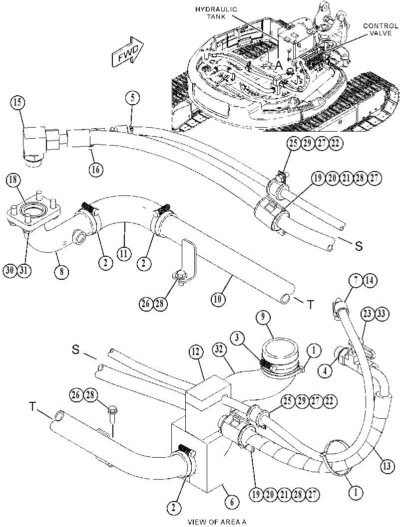 LINES GP-HYDRAULIC PUMP 3908867 CAT