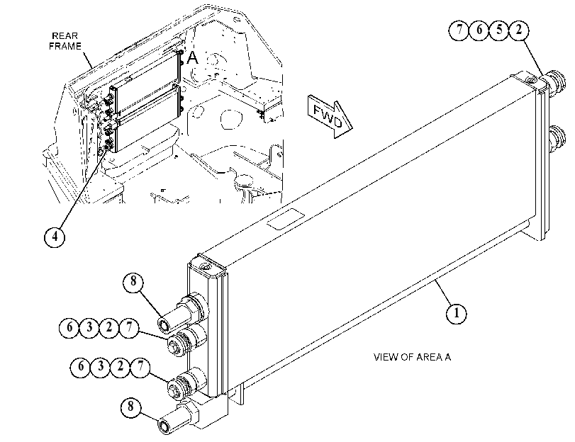 COOLER GP-AXLE OIL 4871238 CAT
