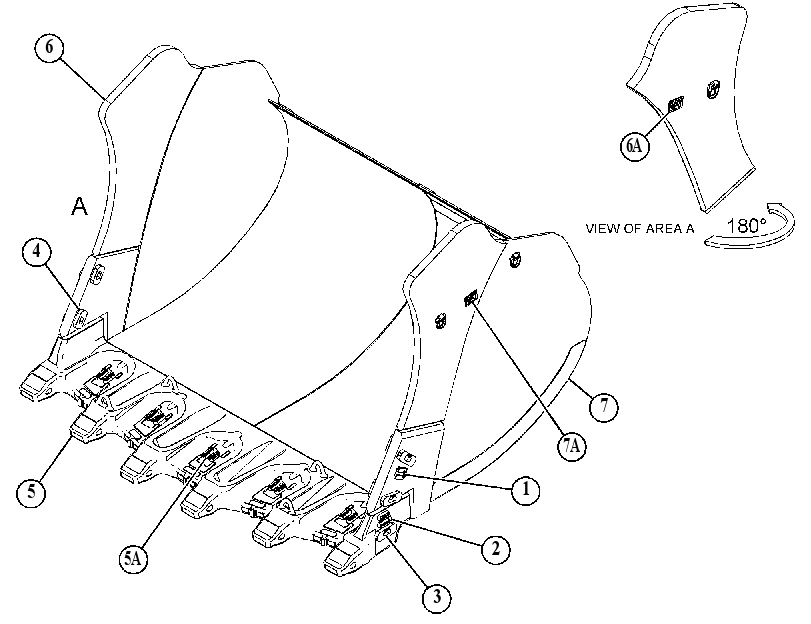 PLATE AS-BUCKET 5003820 CAT