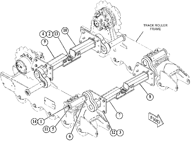 AXLE & MTG GP-UNDERCARRIAGE 5123480 CAT