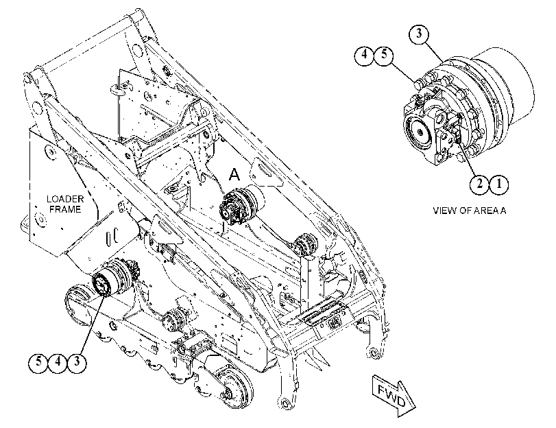 MOTOR & MTG GP-HYDROSTATIC 5123839 CAT