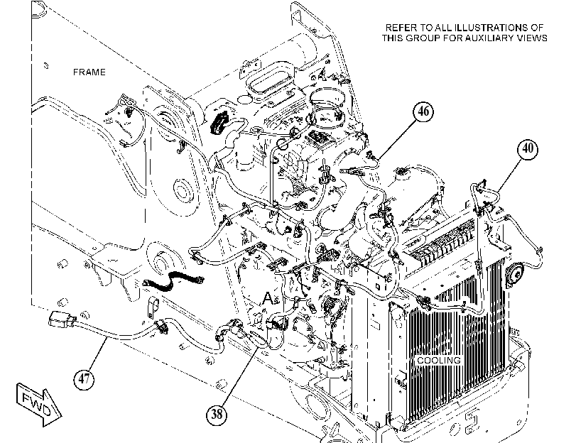 Проводка двигателя 5602815 CAT