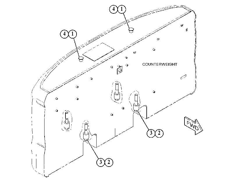 MOUNTING GP-COUNTERWEIGHT 4987498 CAT