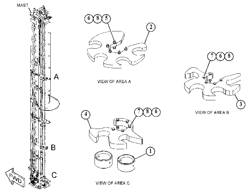 RETAINER GP-PIPE 5457857 CAT