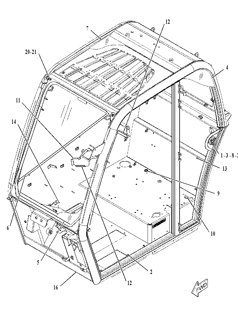 CAB GP-NON-ROPS 4285995 CAT
