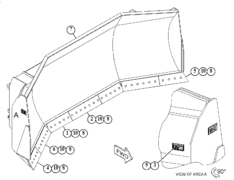 BLADE GP-UNIVERSAL 5107219 CAT