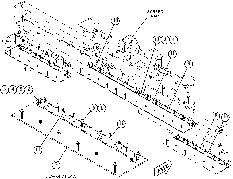 PLATE GP-SCREED 4891444 CAT