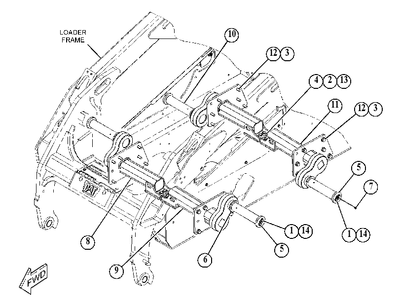 AXLE GP-UNDERCARRIAGE 5123470 CAT
