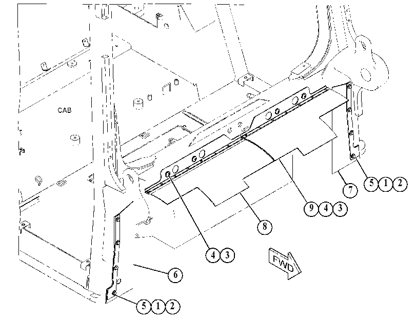 BAFFLE GP 5076712 CAT