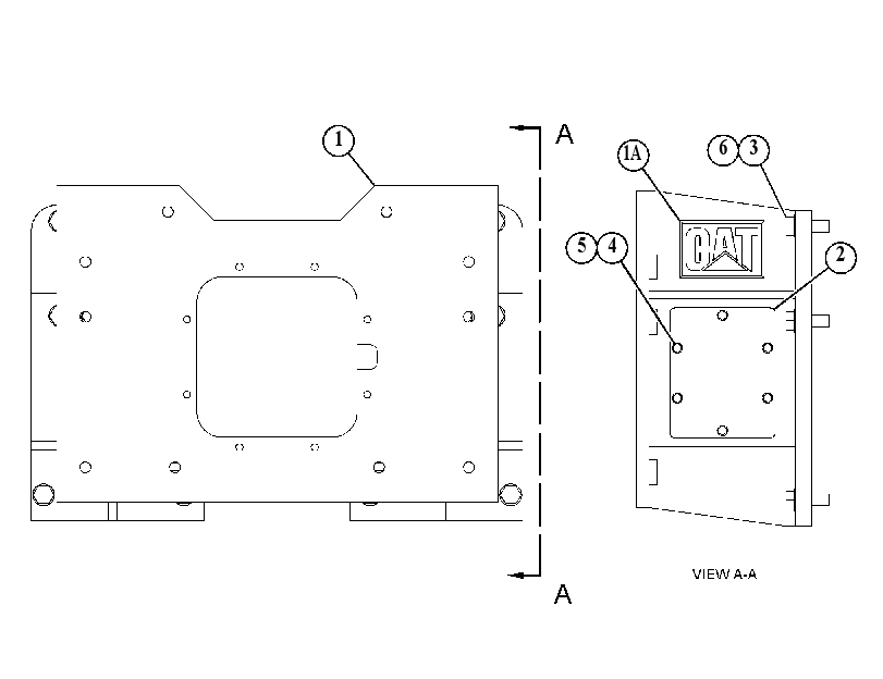 PLATE GP-HITCH 3459967 CAT