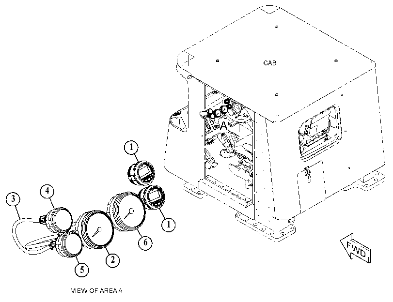 GAUGE GP-CLUSTER 5649500 CAT