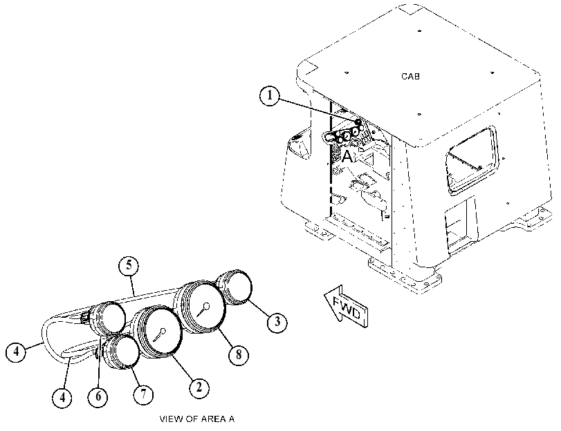 GAUGE GP-CLUSTER 5238724 CAT