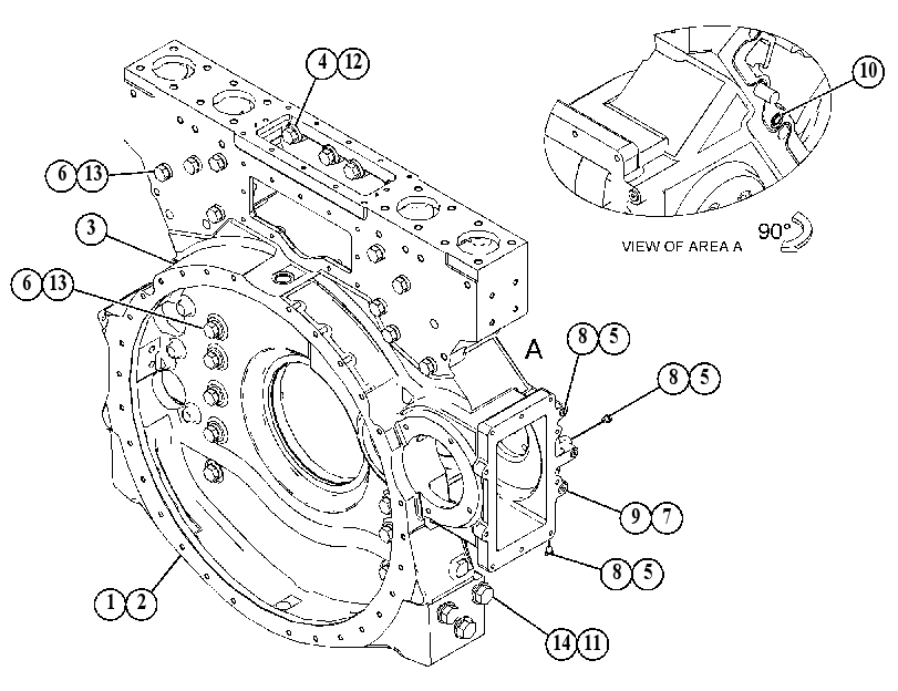 HOUSING GP-REAR 5192724 CAT