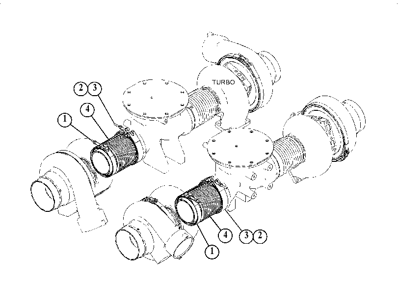 CONNECTION GP-EXHAUST 5000640 CAT