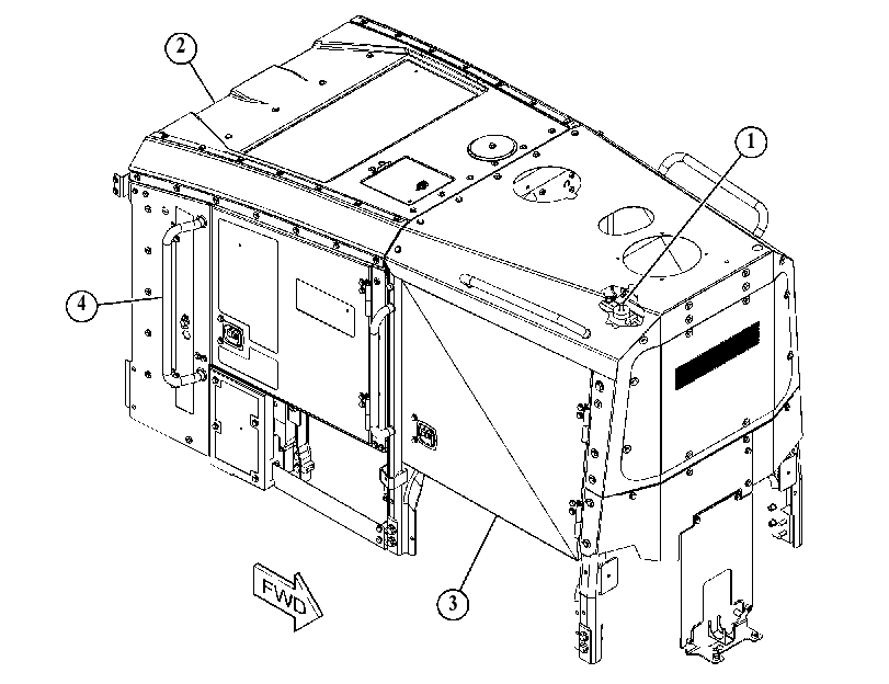 ENCLOSURE AR-ENGINE 5153055 CAT