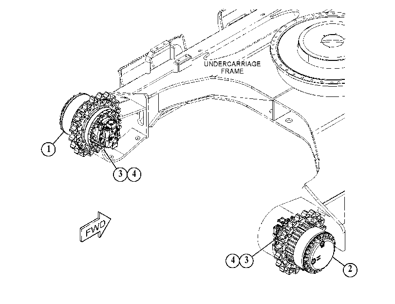 FINAL DRIVE & MOUNTING GP 5213533 CAT