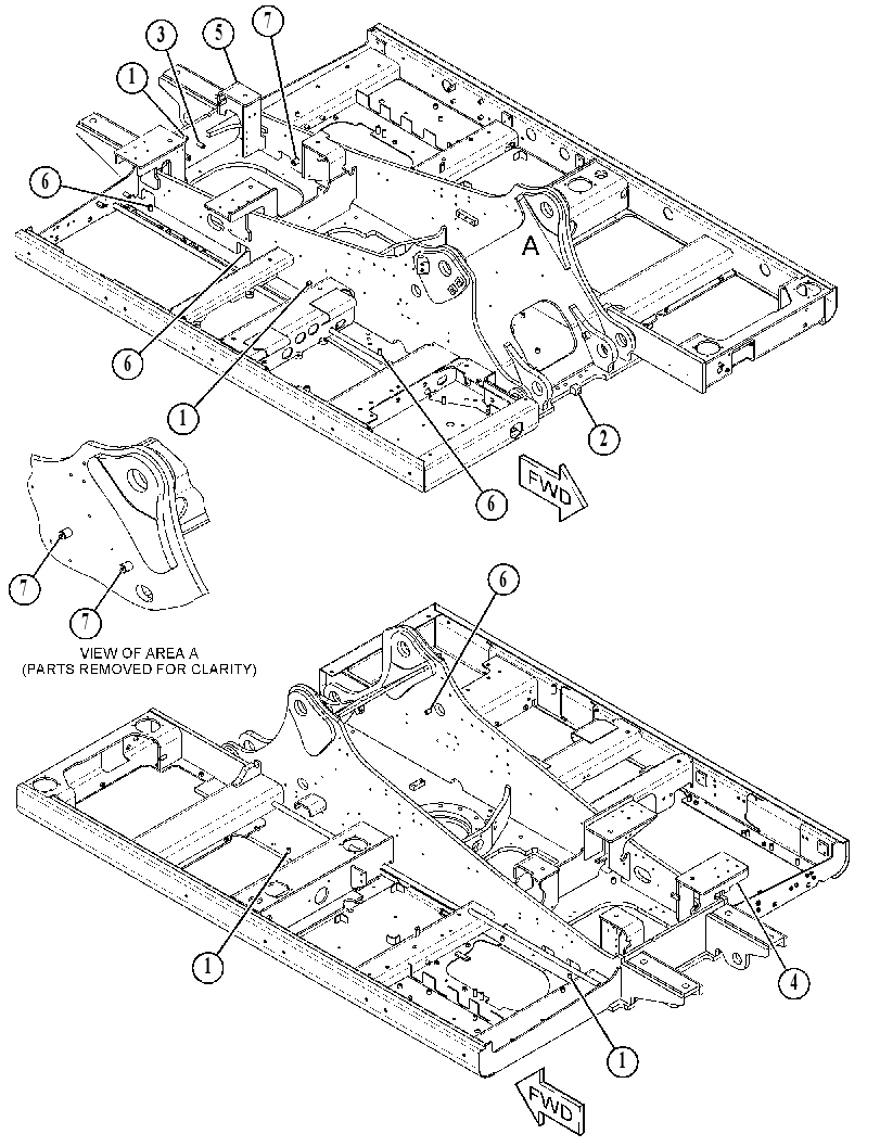FRAME AS-UPPER 5439831 CAT