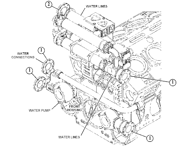 GASKET AS-WATER 5595490 CAT