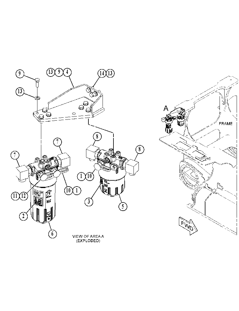 FILTER & MTG GP-POWER TRAIN 3974237 CAT