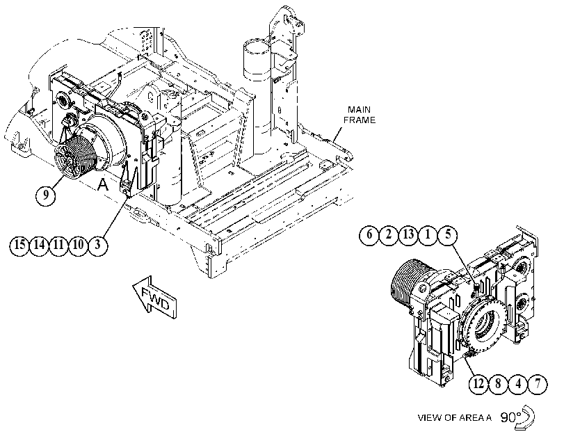 MOUNTING GP-DRIVE AXLE 4964980 CAT