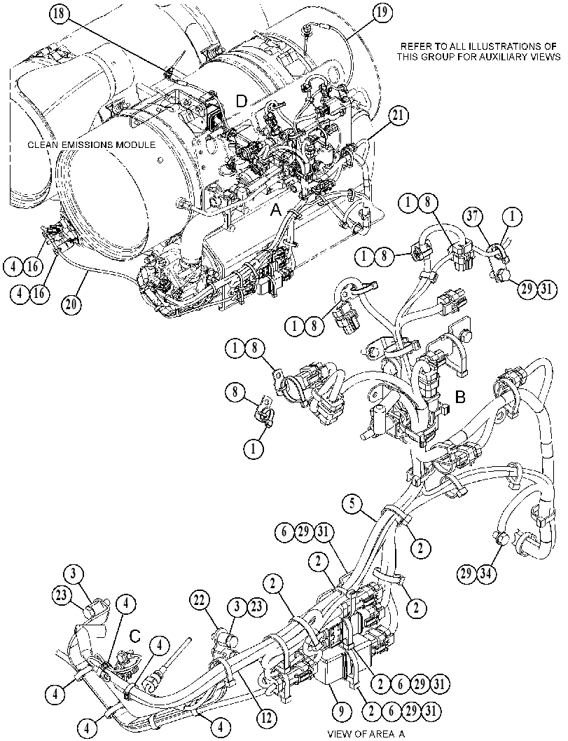 Проводка CEM 5239436 CAT