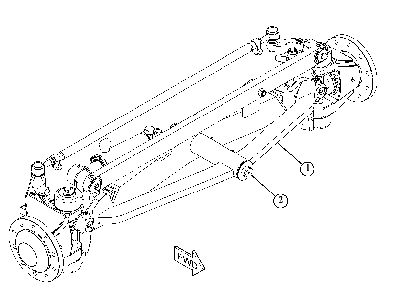 AXLE AR-FRONT 5152235 CAT