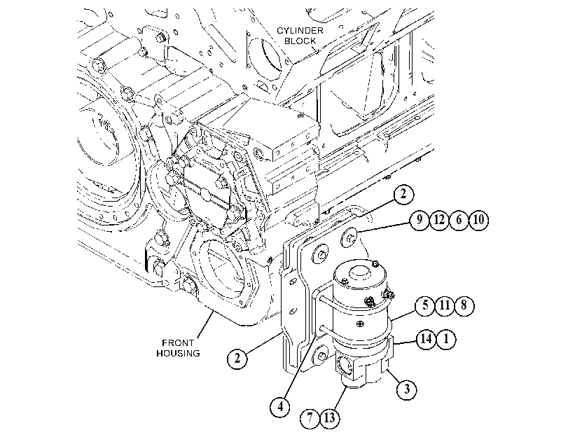 MOUNTING GP-PRELUBE PUMP 5414953 CAT
