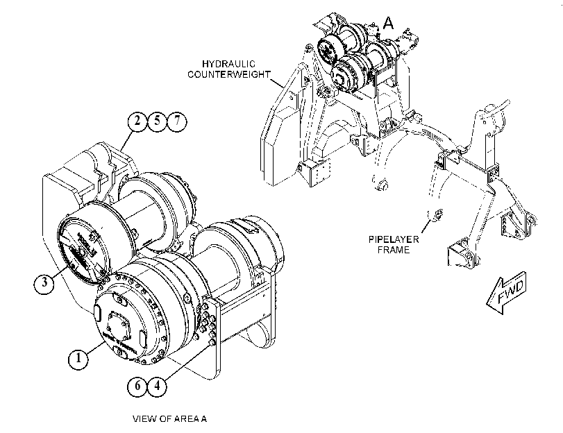 WINCH GP-PIPELAYER 5597608 CAT