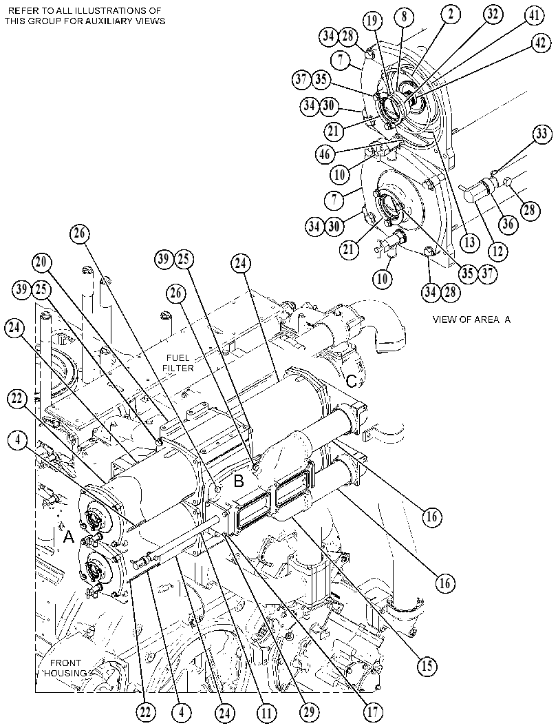 Фильтр масляный двигателя 4589850 CAT