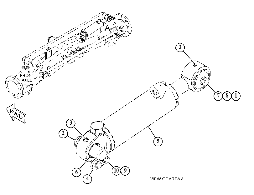 CYLINDER & MTG GP-WHEEL LEAN 5086809 CAT