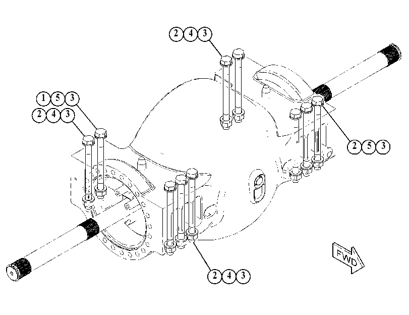 FASTENER GP-AXLE MOUNTING 4922737 CAT
