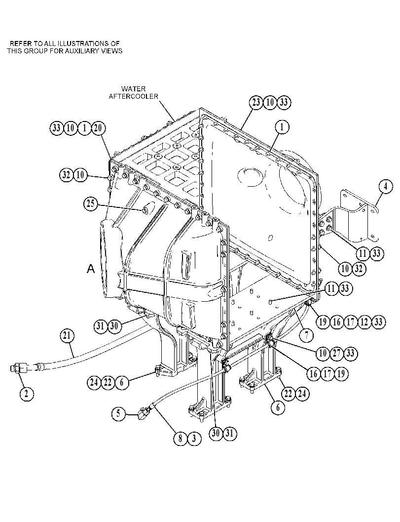 MOUNTING GP-AFTERCOOLER 5537023 CAT