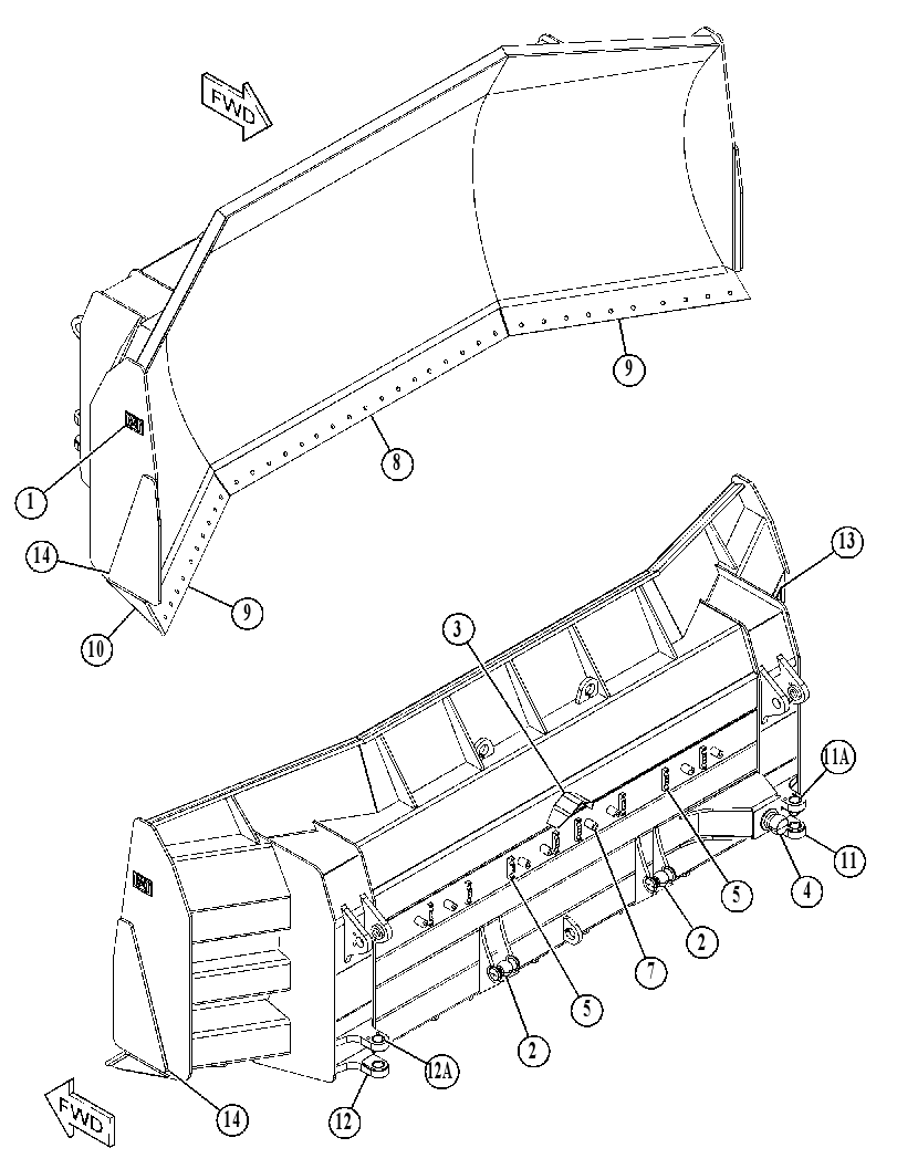 BLADE GP-UNIVERSAL 5107220 CAT