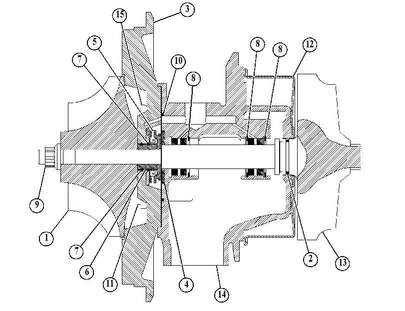 Картридж турбокомпрессора 7W3291 CAT
