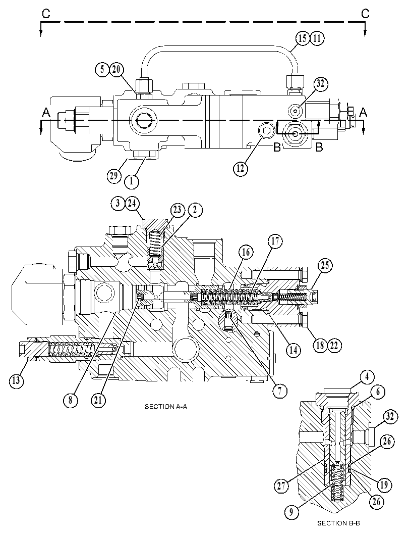 VALVE GP-COMBINATION 4512444 CAT