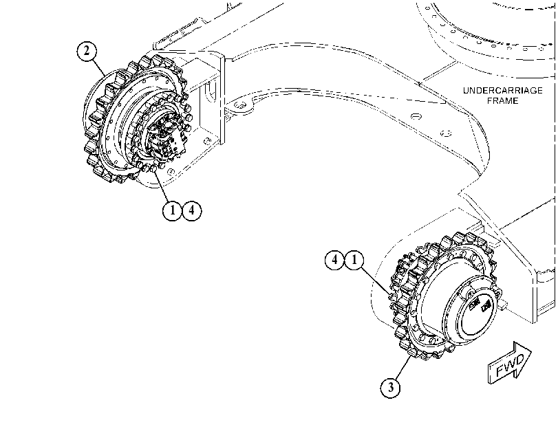 FINAL DRIVE & MOUNTING GP 5585150 CAT