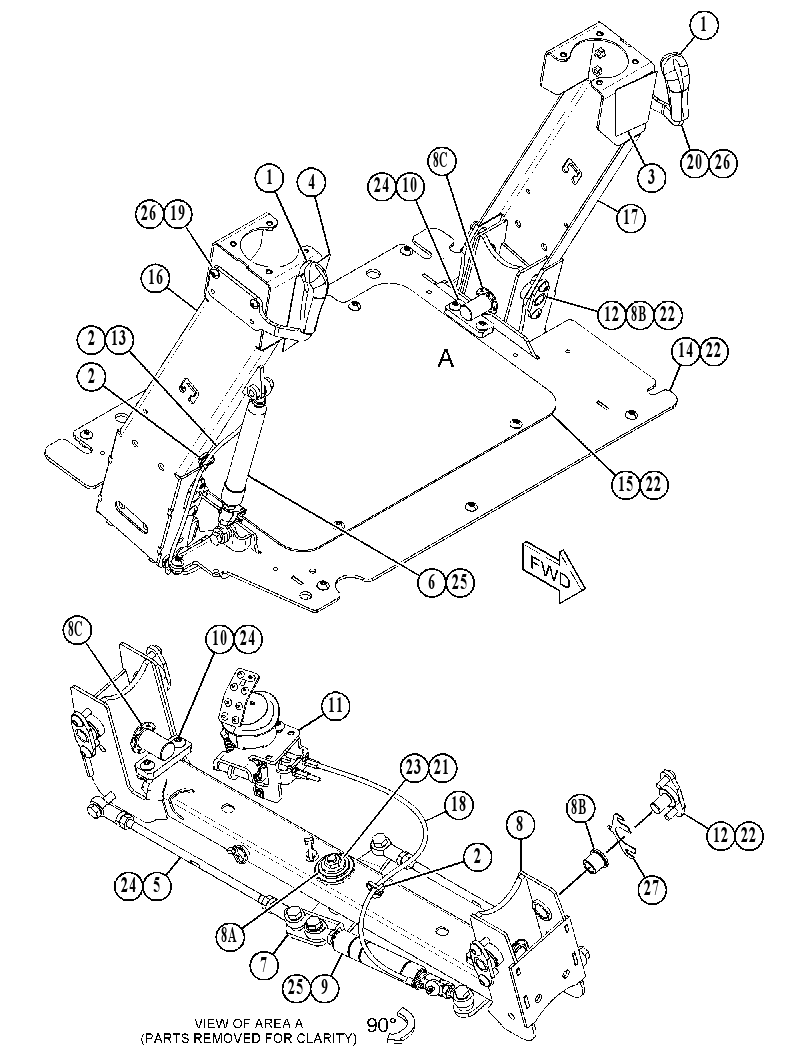 MOUNTING GP-BACKHOE CONTROL 3829513 CAT