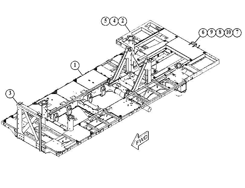 FRAME GP-CHASSIS 5122100 CAT