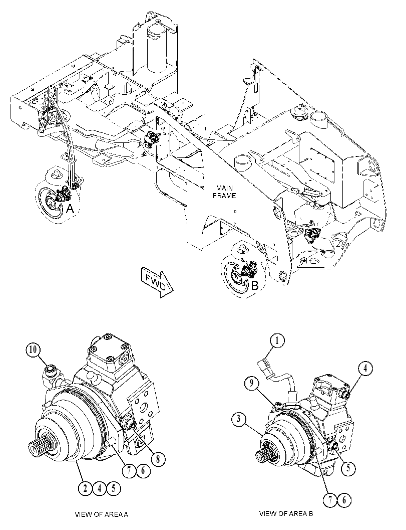 MOTOR & MOUNTING GP 4195070 CAT