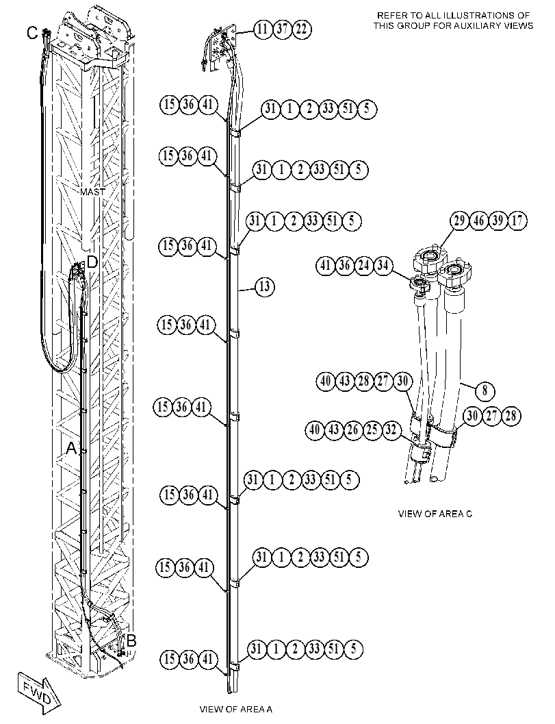 LINES GP-MAST 5158847 CAT
