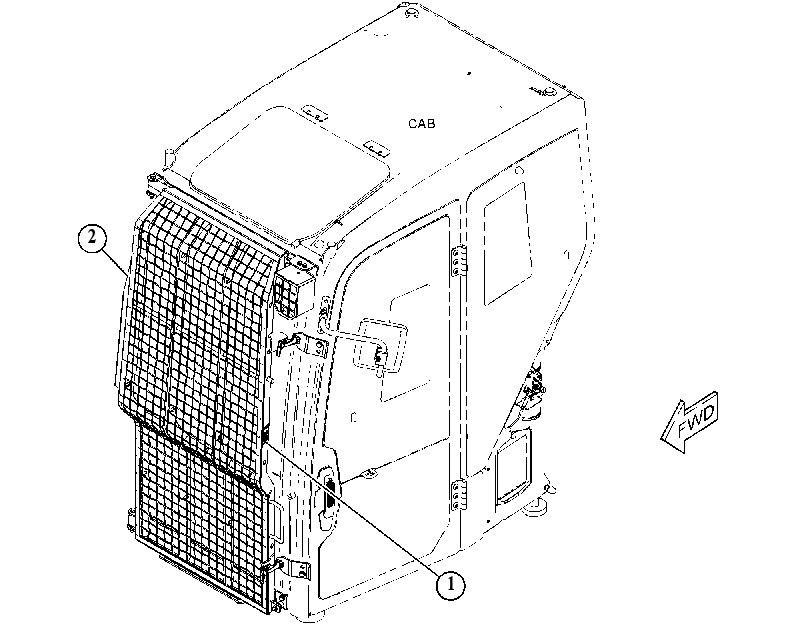 GUARD AR-FRONT WINDOW 5259068 CAT