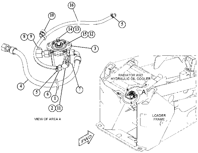 MOTOR & MOUNTING GP 4866956 CAT