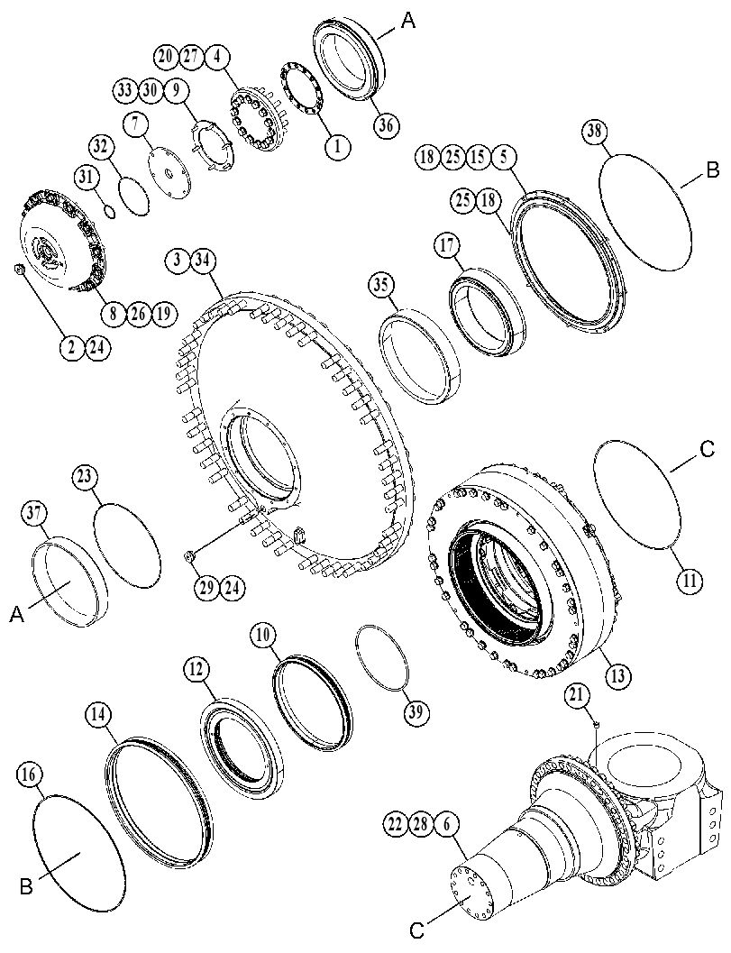 WHEEL & BRAKE GP 3852762 CAT
