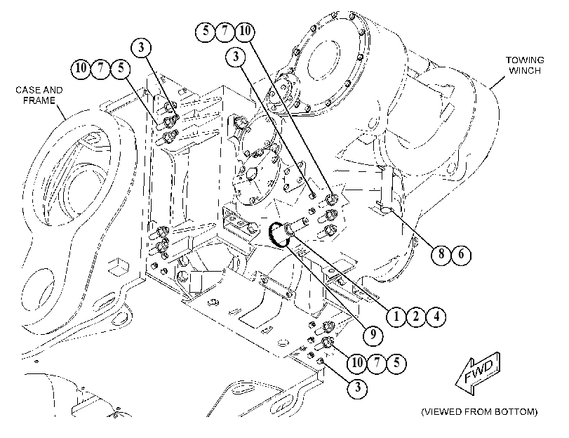 MOUNTING GP-WINCH 4913102 CAT