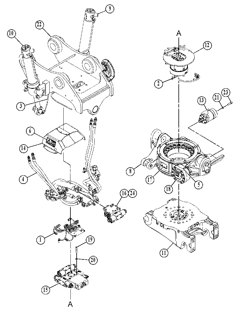 TILT GP-ROTATOR 5551563 CAT