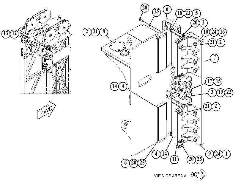 GUIDE GP-MAST 5283238 CAT