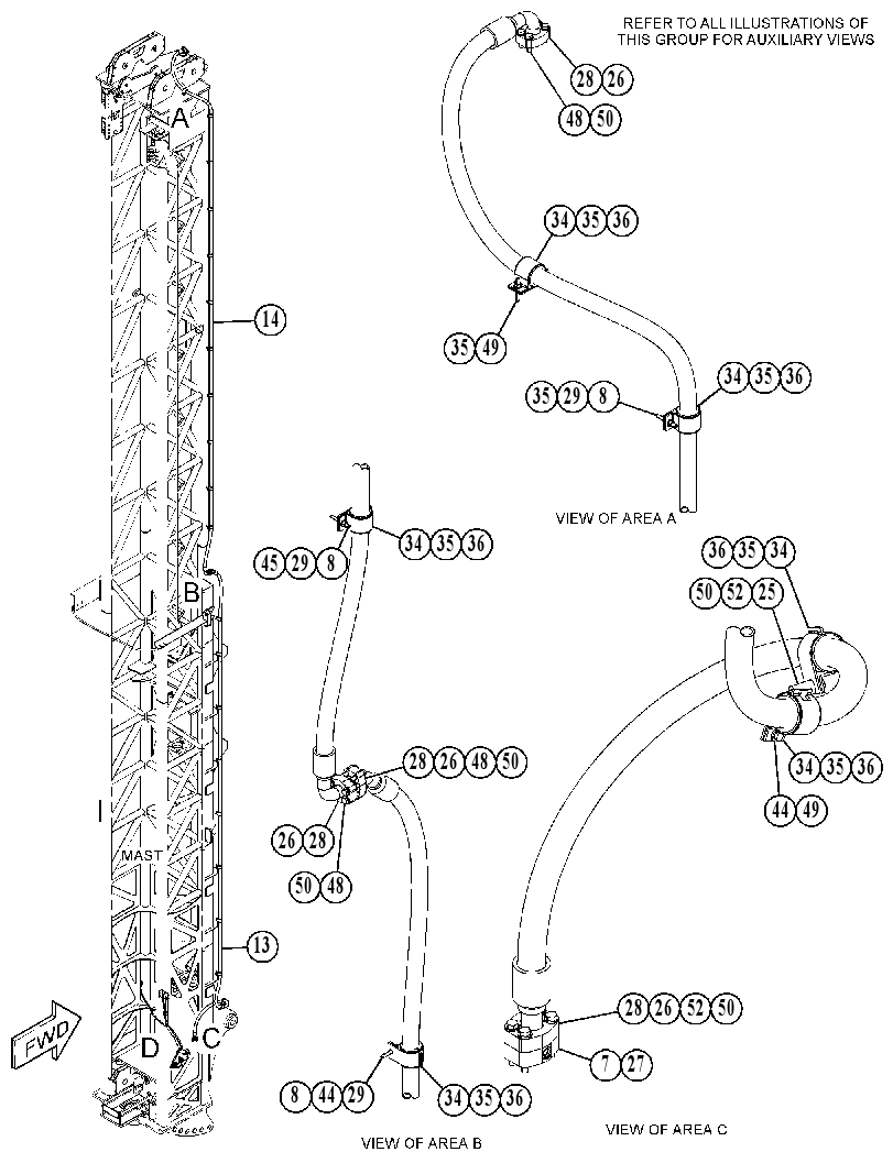 LINES GP-MAST 5262174 CAT
