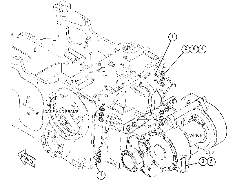 MOUNTING GP-WINCH 4913105 CAT