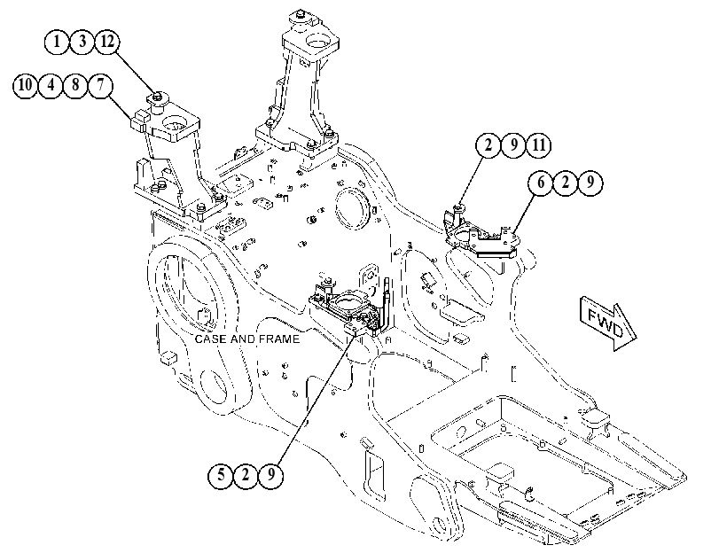 Крепление ROPS 4721112 CAT