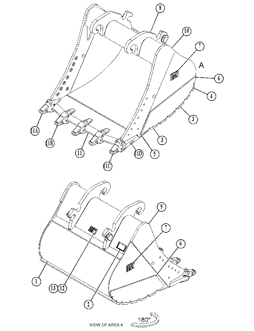BUCKET GP-SEVERE SERVICE SPADE 5284663 CAT